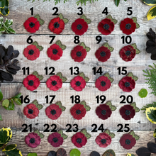 Poppy fabric brooch
