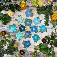 Forget-me-not flower brooch