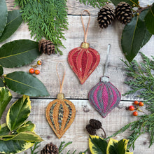 Hanging Christmas baubles