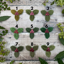 Holly leaf brooch