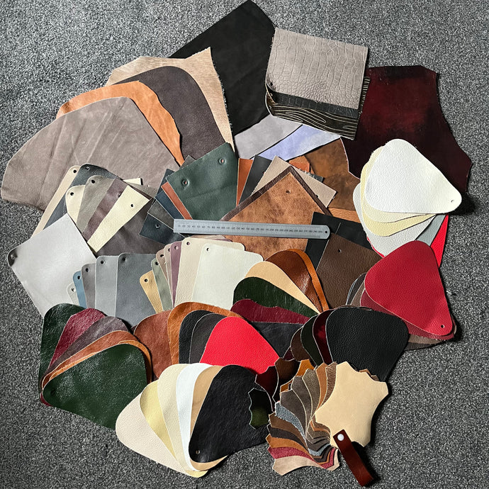 Upholstery leather swatch books