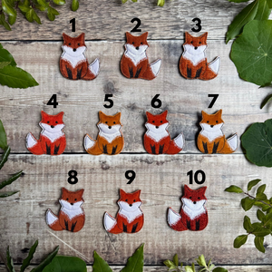 Fox brooch
