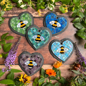 Mosaic hearts - outdoor