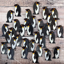 Fabric King penguin brooch
