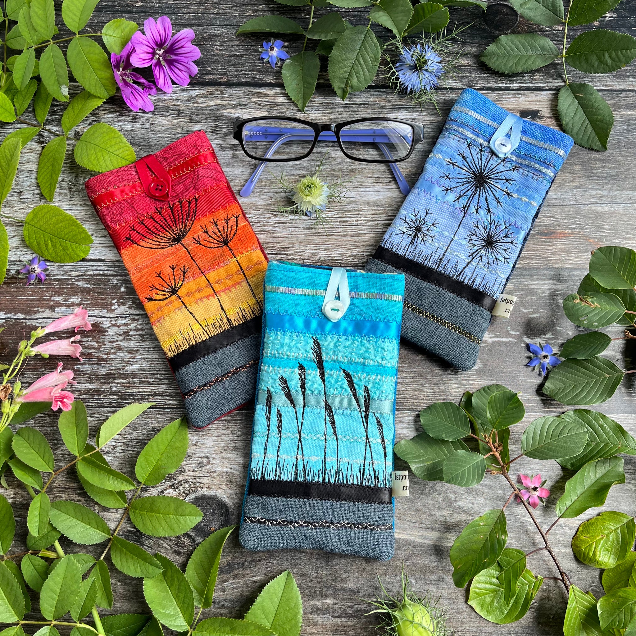 Fabric glasses case fatpoppycat